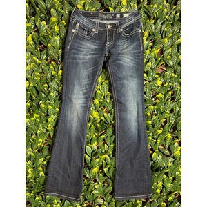 y2k Miss Me Signature-Rise Boot Cut Low Rise Jeans Size 27
